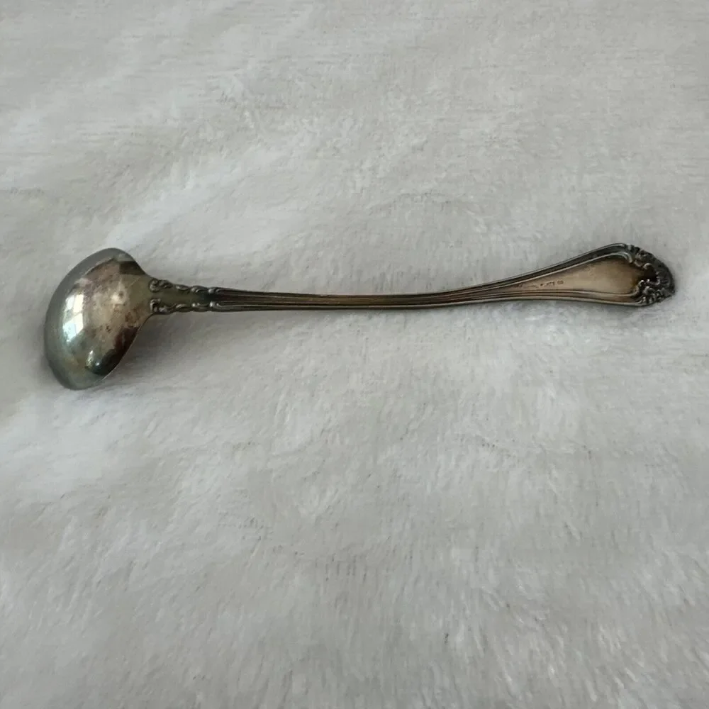 Vintage Royal Plate Co Toddy Sauce‎ Cream Ladle Silver Plate